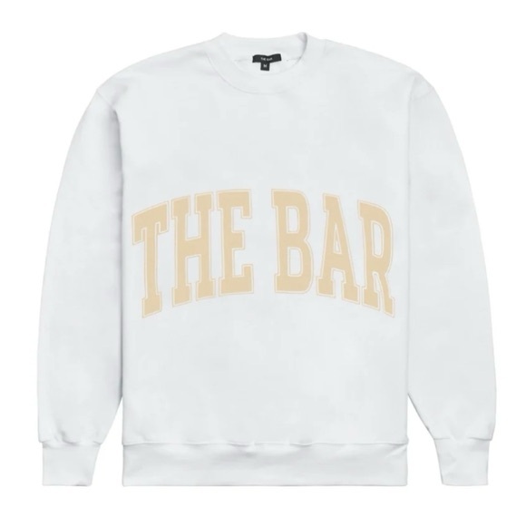 The Bar Varsity Sweatshirt White - Picture 1 of 1